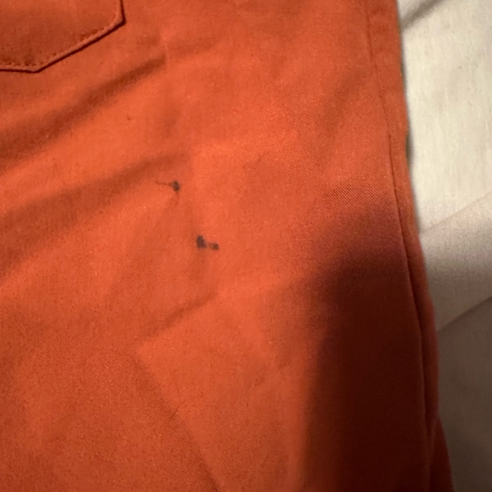 Figs scrub set burnt orange